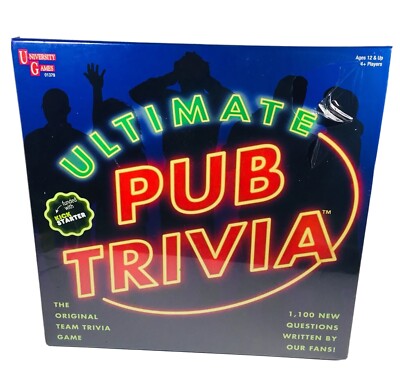 Ultimate Pub Trivia Game University Games New Factory Sealed Team ...