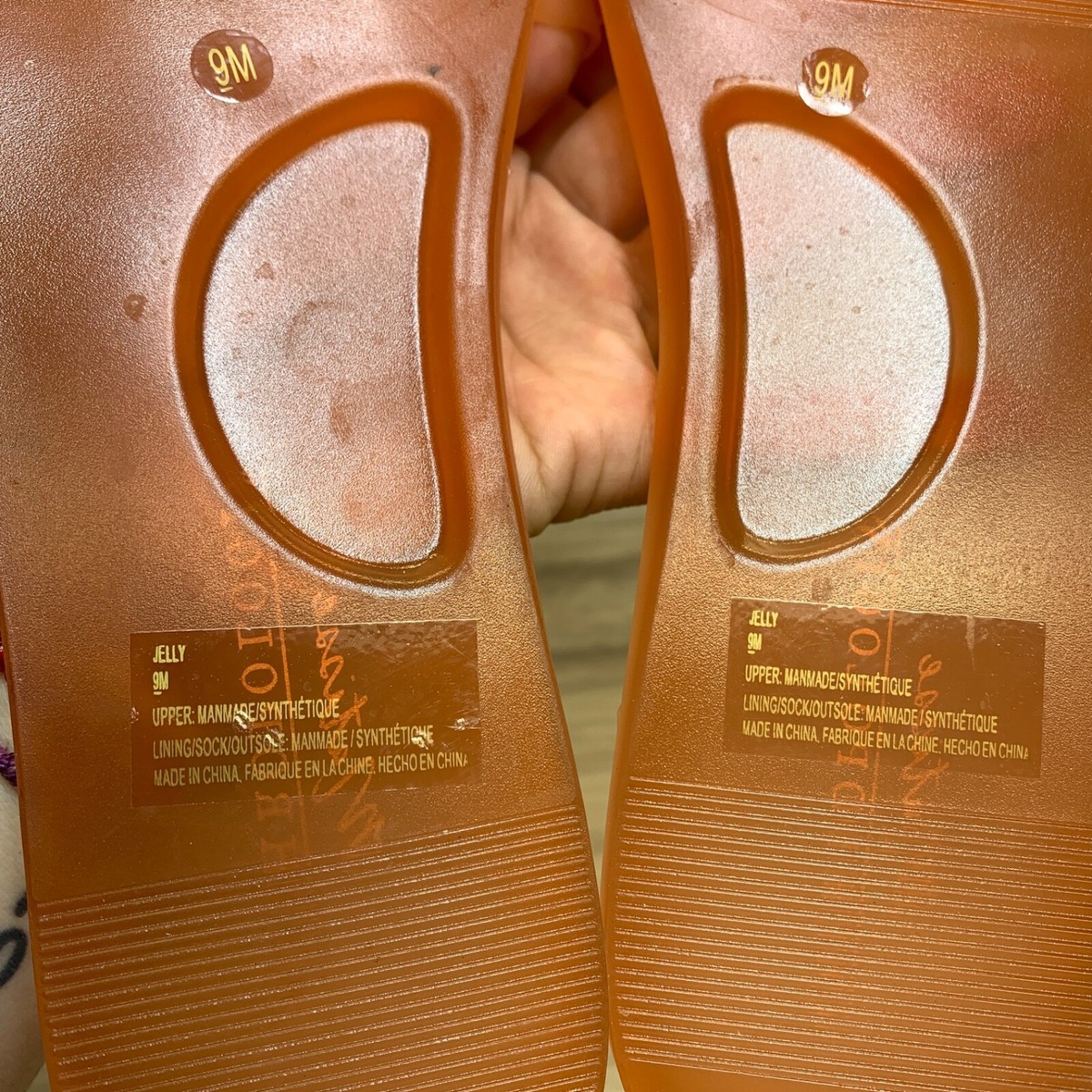 Anthropologie Matisse Sandal Womens 9 Orange Jelly Slide