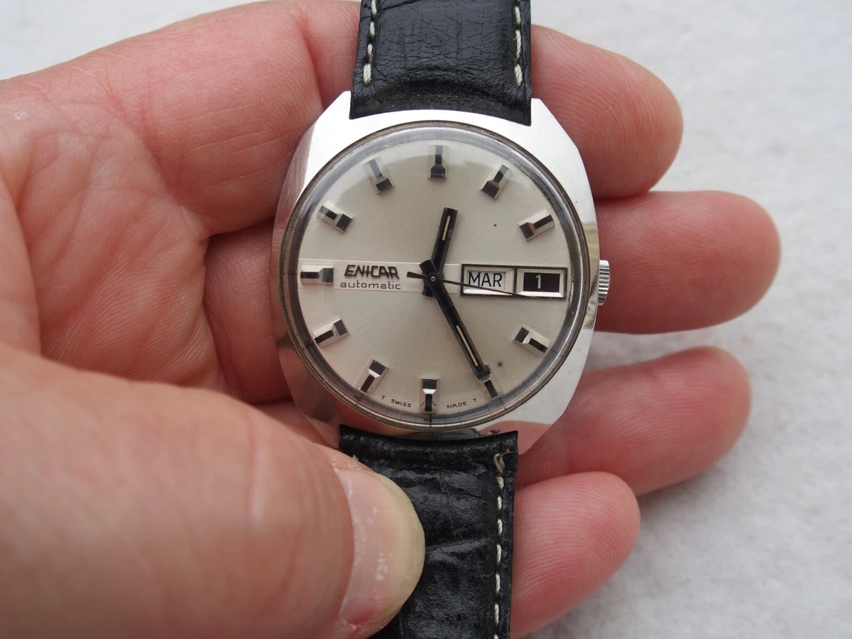 Montre Enicar Automatique DDS 40 Pour Homme - Occasion Fonctionnelle