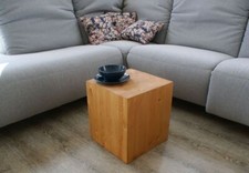 Holzwürfel Würfeltisch Couchtisch Cube Kiefer gelaugt/geölt