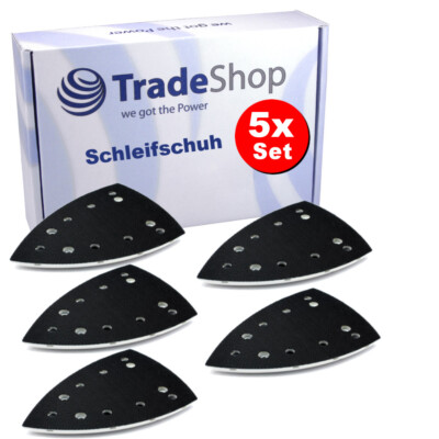 5x Klett Schleifschuh Schleifpad 100x150mm für Festool DTS 400, DTSC 400