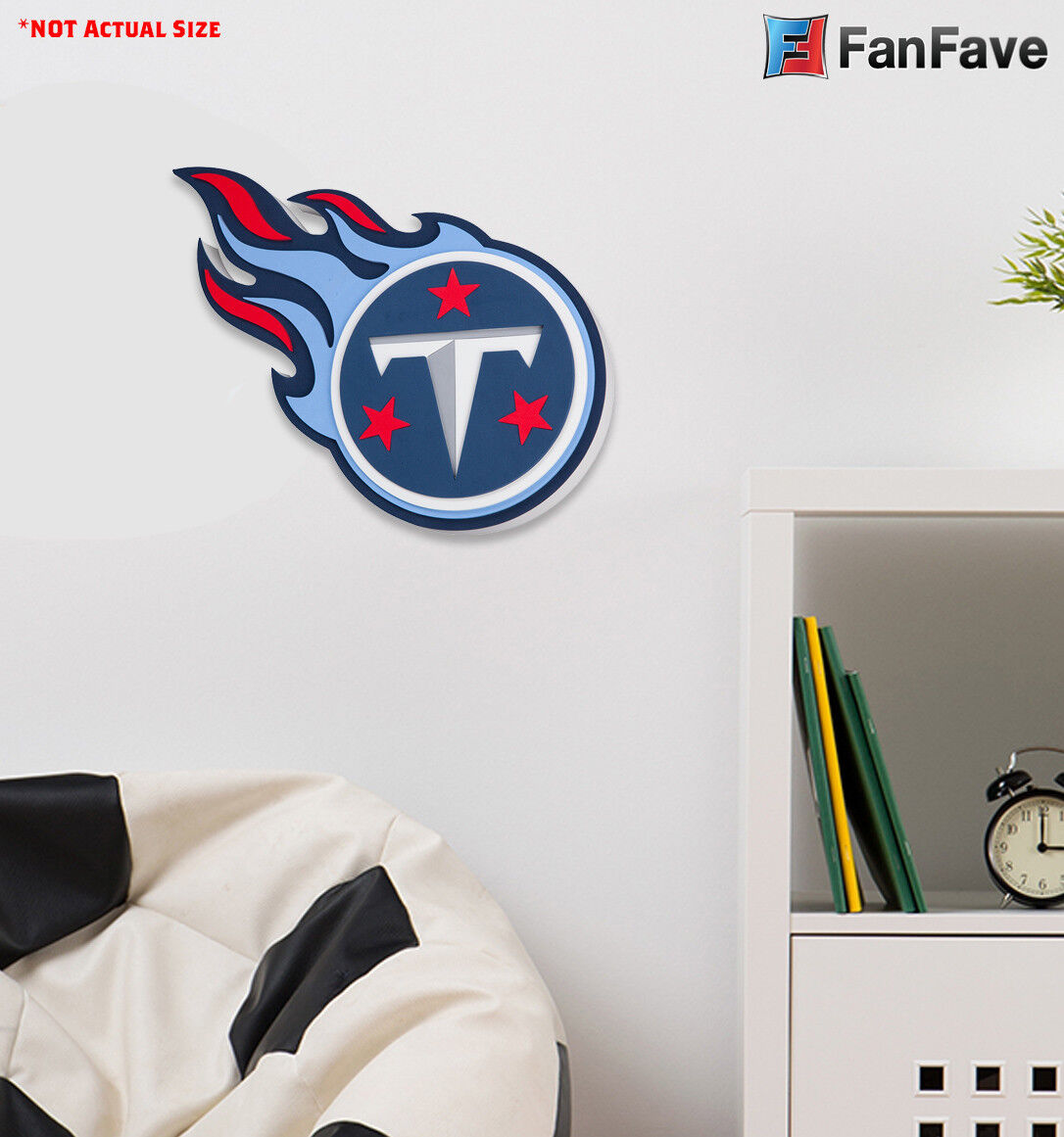 NFL Tennessee Titans 3D Chrome Metal Emblem