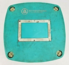 Vintage New England Telephone Blue 16mm Film Archival Storage Box AS IS