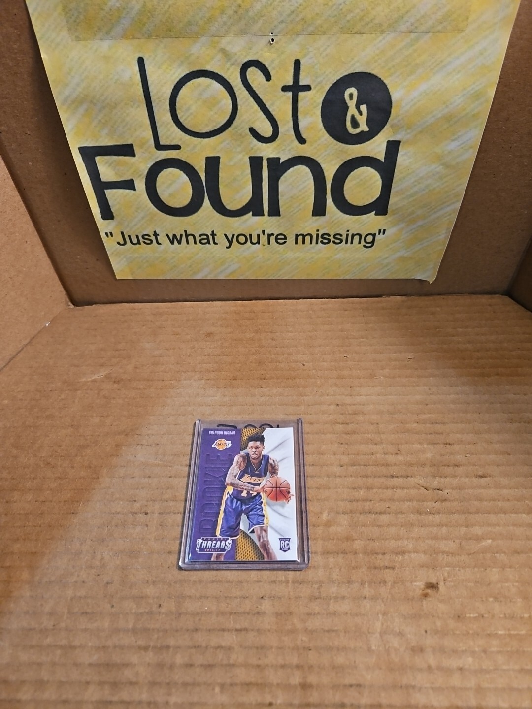 2016-17 Panini Threads Brandon Ingram Rookie Card RC Leather #211 NBA Card SP