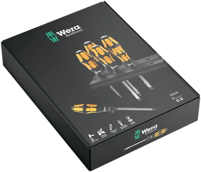 Wera Tools Last Few Left Kraftform Impact Hammer Top Screwdriver Set PH Flat