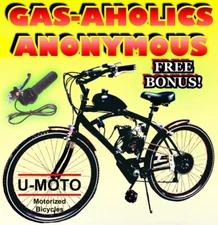 COMPLETE DIY 2-STROKE 66CC/80CC MOTORIZED BIKE KIT WITH 26" BICYCLE