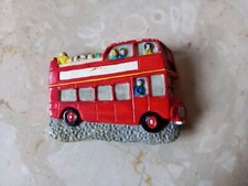 Open Top Red Double Decker Bus Fridge Magnet