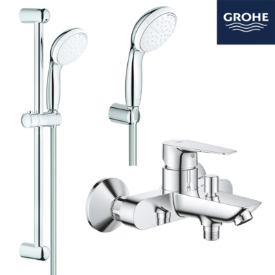 Grohe Bauedge Badewannenarmatur Set Tempesta 100 Brause Dusche Wanne chrom