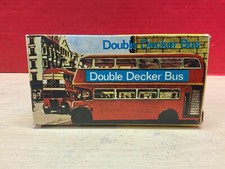 Vtg Double Decker Friction Powered red london bus Hong Kong - preowned as is