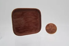 Dollhouse Miniature Square Wooden Tray B3263