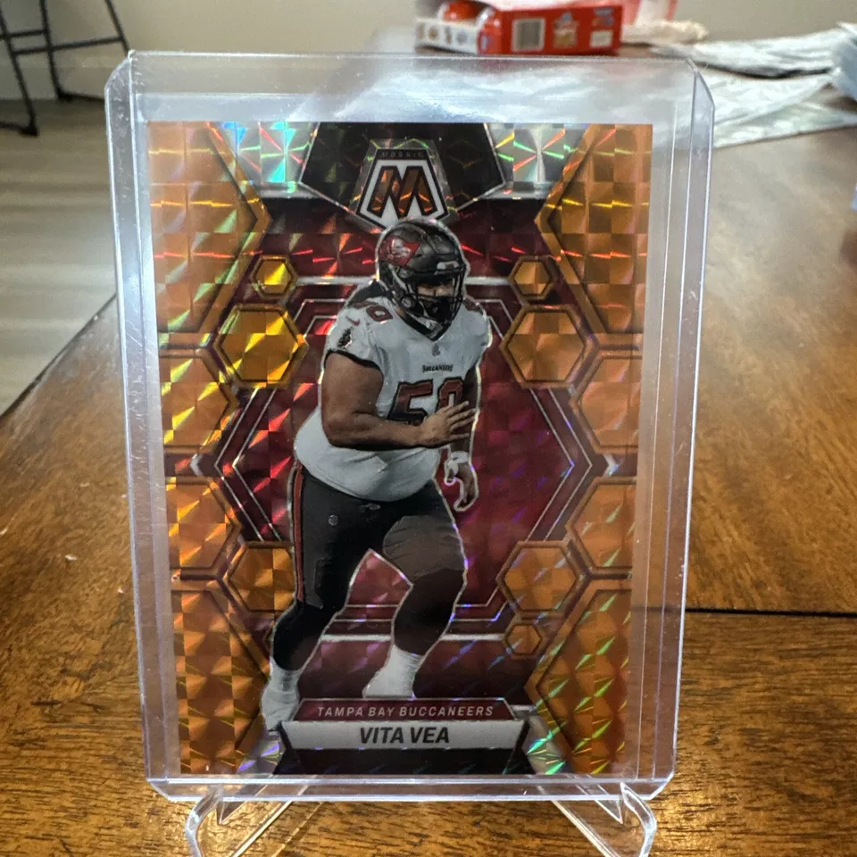 Vita Vea 2023 Panini Mosaic Purple 27/49 + 34/199 Tampa Bay Buccaneers - Image 3 of 4