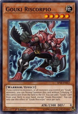 Gouki Riscorpio - SP18-EN017 - Common - 1st Edition - Moderately Played - Star P