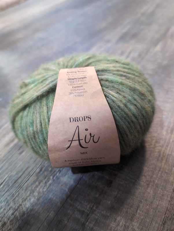 Drops Air Uni Colour 012 Mossy Green