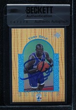 BAS 1996-97 Upper Deck UD3 Hardwood Prospects Tony Delk Seal of Authenticity 3c7