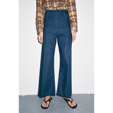 ZARA ZW Collection High Waist Wide Leg Jeans in Size 42 EU / 10 US 60