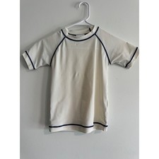 Hanna Andersson Short Sleeve Rash Guard Kids 110 boys swim shirt 5