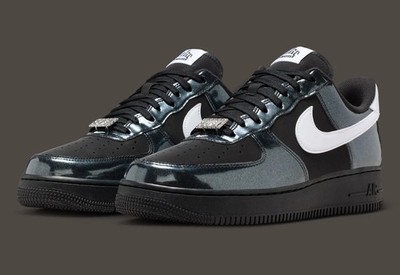NEW Air Force 1 '07 LV8 Men's Size 10.5 Black/White IB6843 001 Fast Shipping
