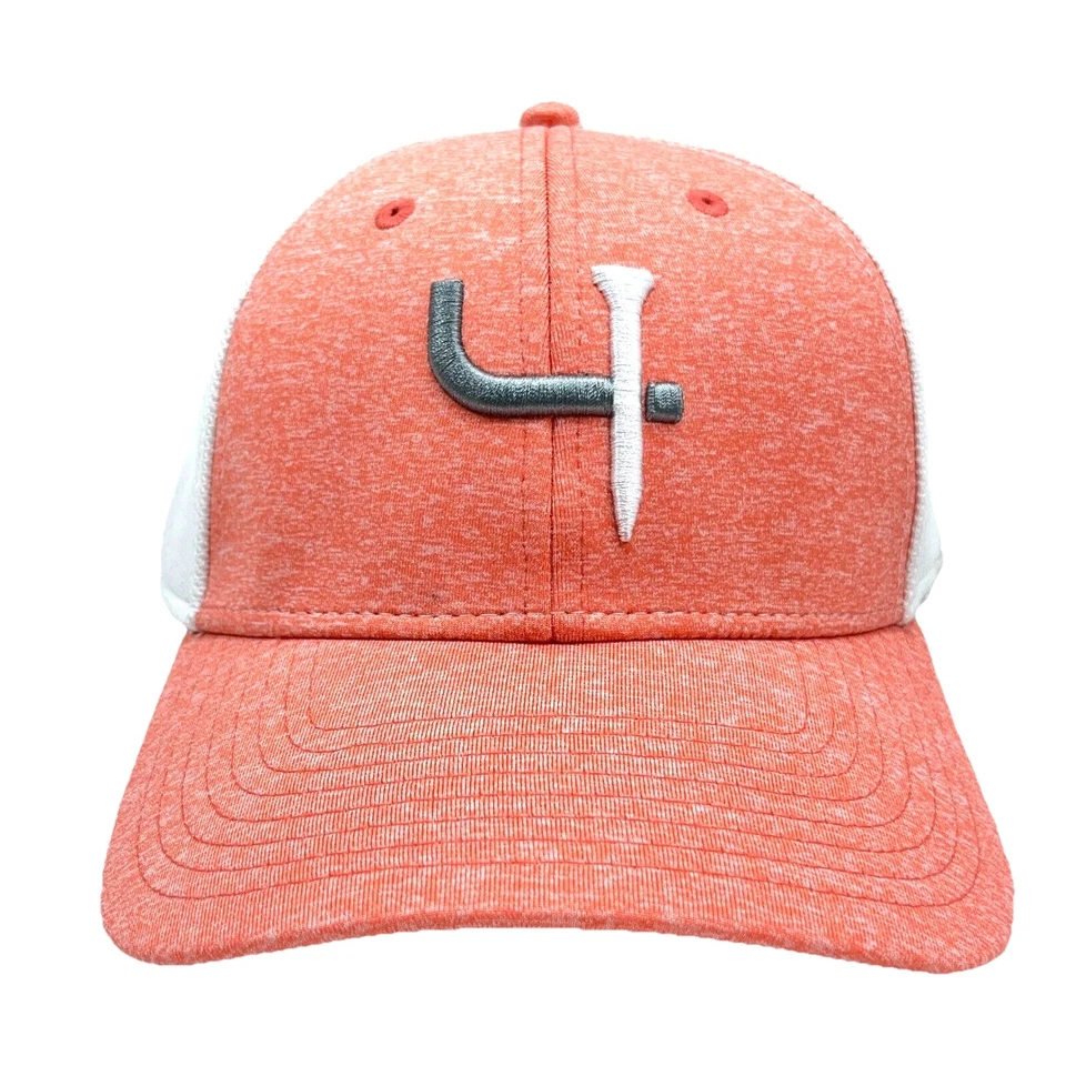 Gorra de golf Ouray con correa trasera rosa blanca camiseta de béisbol papá logotipo rendimiento Foto 2 de 4