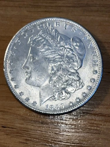 1889 Morgan Silver Dollar $1 Coin .900 Fine Silver Uncertified Ungraded US Coin