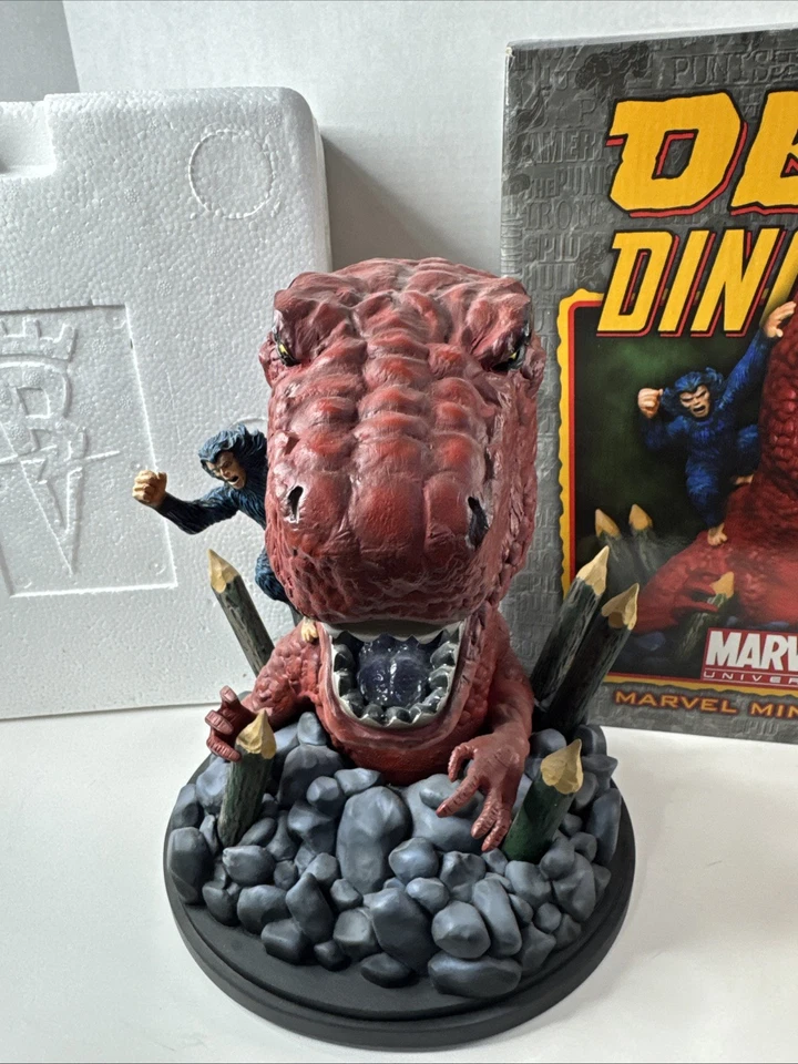 Mini Busto Dinosaurio Diablo Bowen Designs 42/500 Marvel En Caja Foto 3 de 4