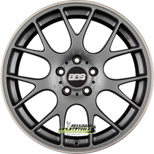 4x BBS CH-R titan matt 8x19 ET38 - LK5/114.3 ML82 Felge Alu