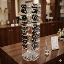 Wholesale 120pcs 10ml Roll-On Body Oil with Free Rotating Acrylic Display