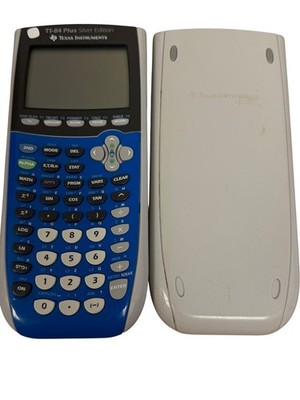 Texas Instruments TI-84 Plus Silver Edition graphischer Taschenrechner blau
