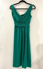 DressBarn Womens Midi Cocktail Dress, Emerald Green size 6 Midi Dress