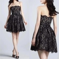 Robert Rodriguez Target Neiman Marcus Women’s Sz 6 Black Lace Cocktail Dress