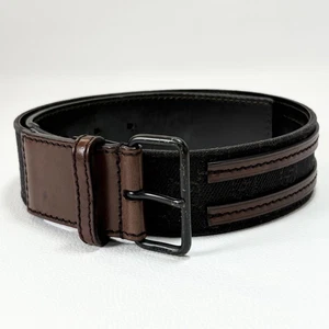 Ceinture GUCCI 70/28 103252 2194 GG toile imprimé intégral marron noir femme