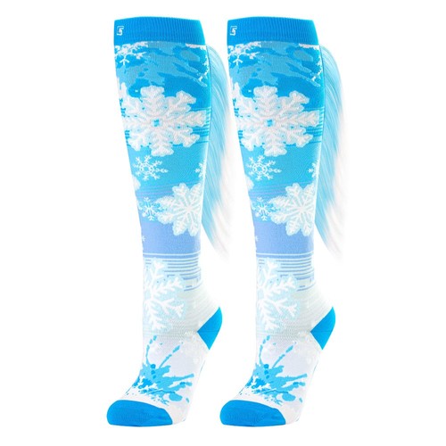 Calcetines Locos ESMERILADOS | Niñas Niños Adultos Divertidos Novedad Hasta la Rodilla - Talla se adapta a la mayoría - Imagen 1 de 8