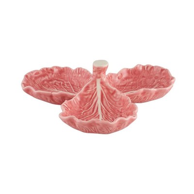 Bordallo Pinheiro Cabbage Pink Olive Dish