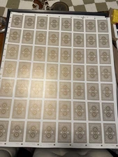 White Artisans Playing Cards Uncut Sheet By Theory11