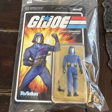 Super7 G.I. Joe Reaction Figures Cobra Commander 3.5   Action Figure Enemy Leadr