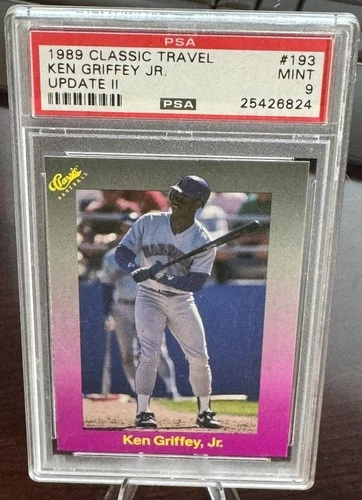 1989 CLASSIC TRAVEL UPDATE II #193 KEN GRIFFEY JR. ROOKIE HOF PSA 9 (824)