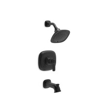 KOHLER Numista 3-Spray Tub and Shower Faucet in Matte Black Valve Included