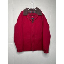 E Land Kids Red Barn Chore Coat Full Zip Size 12