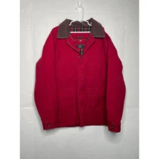 E Land Kids Red Barn Chore Coat Full Zip Size 12