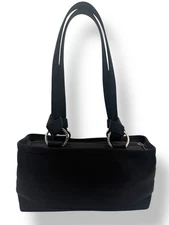 Rare Harveys Seatbelt Carriage USA Streamline Shoulder Purse Bag Satchel Black