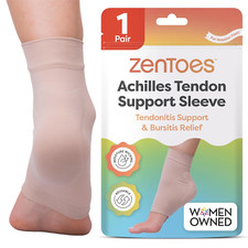 Achilles Tendon Support Sleeve, Padded Compression Sleeve for Achilles Tendoniti