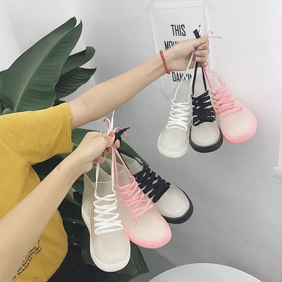 clear pvc sneakers