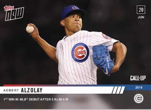 2019 Topps Now 407 Adbert Alzolay