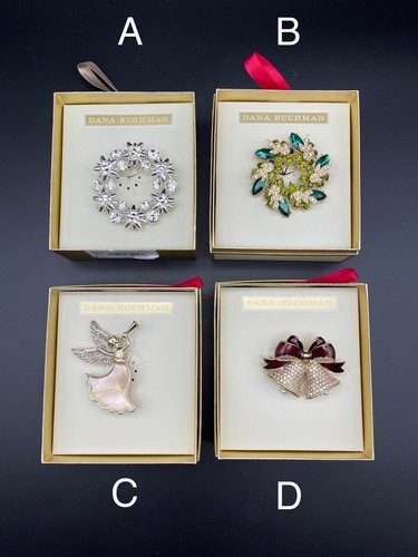 Nuevos en caja broches de alfileres navideños Dana Buchman - a tu elección compra más y ahorra - Imagen 9 de 29