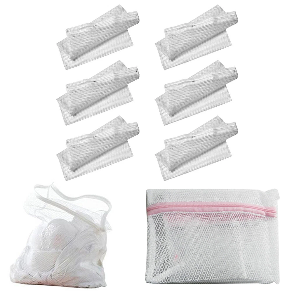 6 Mesh Laundry Bag 14 x 18 Lingerie Delicates Panties Hose Bras Wash  Protect