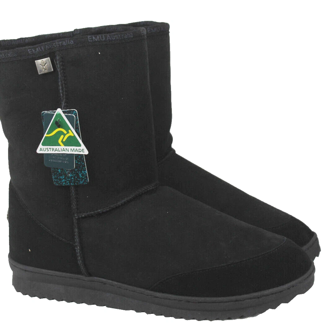 Emu Platinum Outback Lo Boots, Black, Men's, Gr.45-45, 5 New
