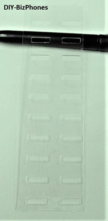 DIY-BIZPHONES-TOSHIBA Plastic Label Overlay Toshiba Phone DKT2000 Desi Cover 20 Button DKT2020 S SD