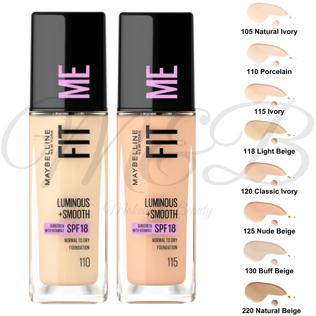 MAYBELLINE Fit Me Luminous Smooth SPF-18 Liquid Foundation 30ml
