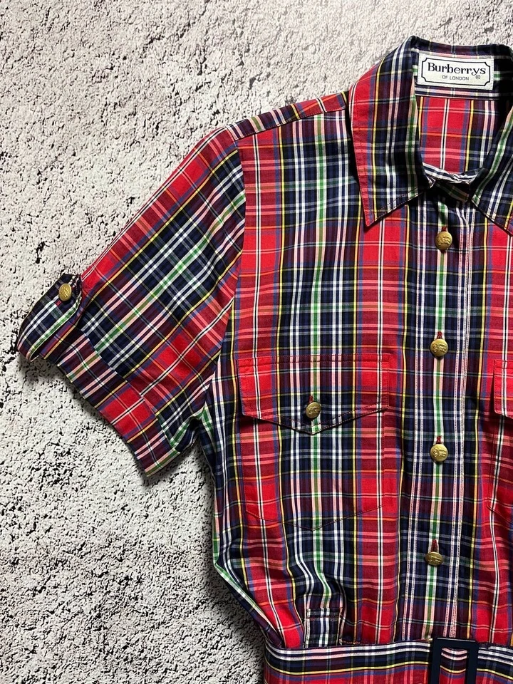 Burberrys of London Plaid Dress Size M - Image 3 of 4