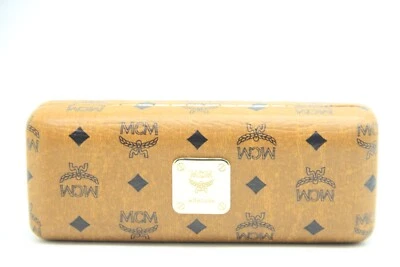 NEW MCM COGNAC BROWN SMALL CASE CLOTH AUTHENTIC OPTICAL EYEGLASSES SUNGLASSES
