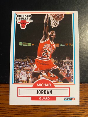 1990-91 FLEER #26 MICHAEL JORDAN!! GREAT COLOR!! PACK FRESH!! $1 SHIPPING!!